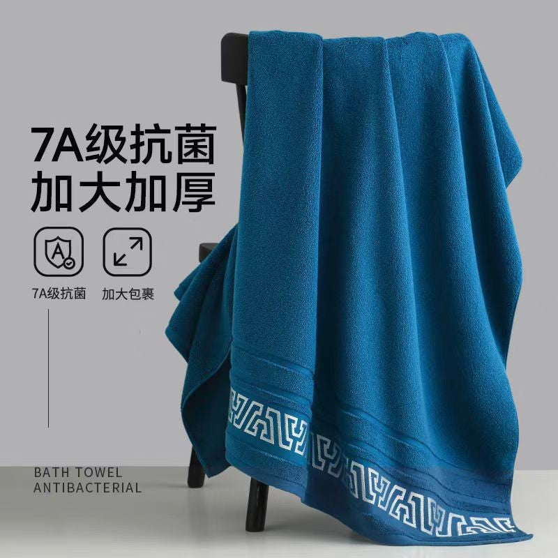 380g new pure cotton thick bath towel 70*140 soft absorbent no shedding color