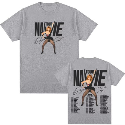 Doja Cat T Shirt Ma Vie World Tour 2025-2026 Summer Hip HopTee-shirt Sleeve Korean Cotton High Quality Clothing Female/Male Tops