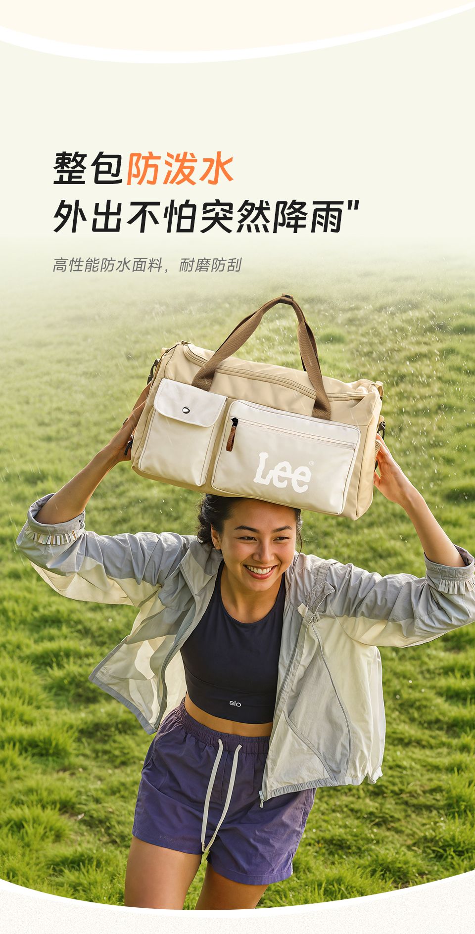 LEE Fashion Women Man Travel Duffel Bag with Shoe Compartment Pocket Large Capacity Waterproof Luggage Weekender Sport Gym Bag