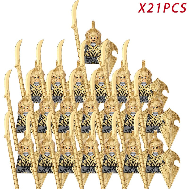 Lord of the Rings Elfos Orcs Exército Anões Rohan Mini Bonecos de Ação Blocos de Montar Brinquedos para Crianças Presente de Aniversário