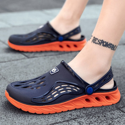 2023 Summer Beach Sandals Non-Slip Breathable Men's EVA Clogs Sandals Trendy Garden Holes Shoes Men Flip Flops