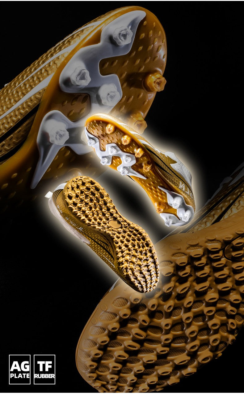 Men's Soccer Shoes Cleats Professional High-Top Breathable Athletic Football Boots,Outdoor Football Training Shoes for TF/AG Boy