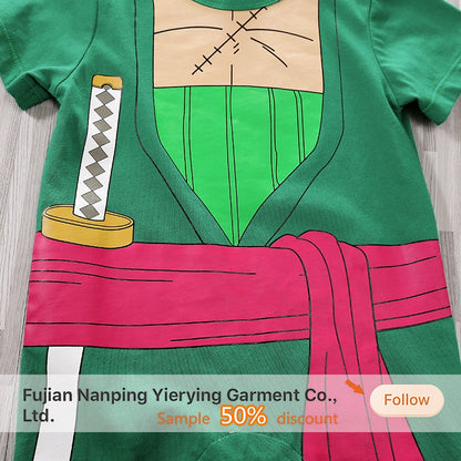 Anime Cosplay Dragon Ball Z Fantasia Infantil Bebê Menino Menina Macacão Criança Demon Slayer Roupa de Bebê Recém-nascido Macacão 0-18 Meses