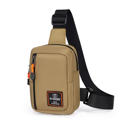 Fashionable Men's Small Shoulder Bag, High-quality and Durable Oxford Cloth Handbag, Portable Crossbody Bag, Flap Mini Waist Bag