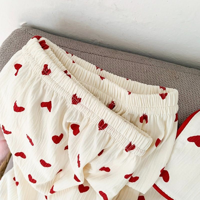 Cartoon Dog Letter Plaid Print Pajama Sets for Women Plus Size Sweet Cute Harajuku Style 2PC Set Sleepwear Autumn New Homewear