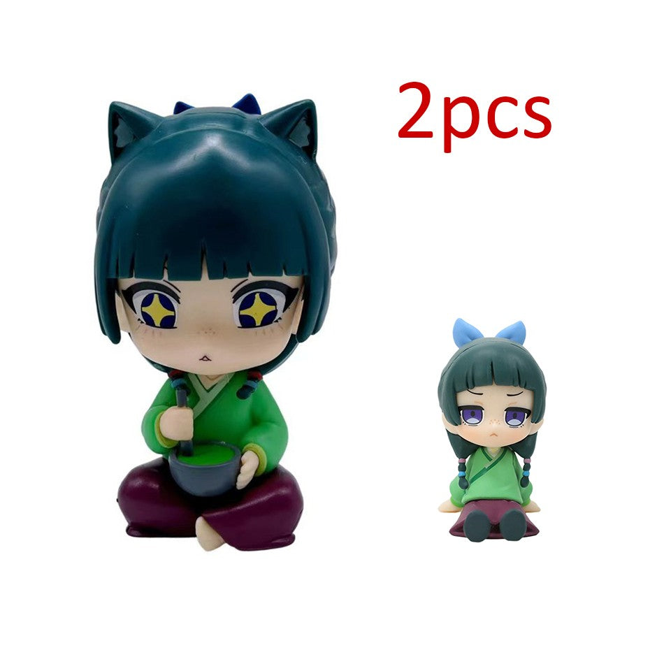 Miniatura Atacado Q Posket BANDAI Figure Demon Slayer 6un/12un/Conjuntos Kimetsu No Yaiba Pequenas Bonecas PVC Decoração de Mesa