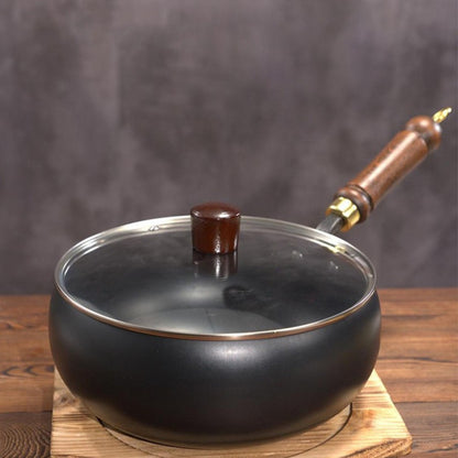 20/24CM Household Stir Fry Stew Pot Big Belly Pot Uncoated And Non Stick Household Stir Fry Pot For Hiking Camping Universal Pan