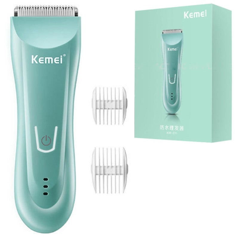 Kemei Wet Dry Groin Body Trimmer For Men Electric Face Beard Hair Trimmer Clipper Rechargeable Pubic Ball Shaver Body Groomer