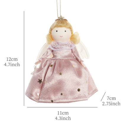2024 New Year Gift Cute Christmas Angel Doll Xmas Tree Ornament Noel Deco Christmas Decoration for Home Natal Navidad 2023 Decor