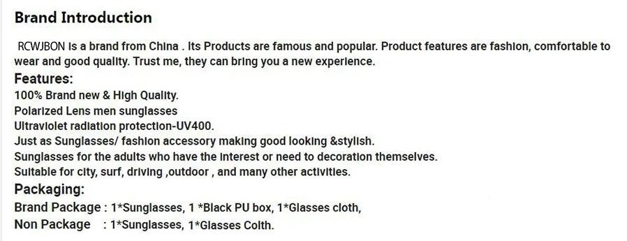Fashion Famous Brand Sunglasses Polarized UV400 Protection Anti-glare Eyewear For Men Women Driving Leisure Glasses