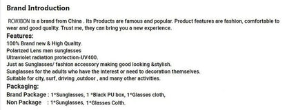 Fashion Famous Brand Sunglasses Polarized UV400 Protection Anti-glare Eyewear For Men Women Driving Leisure Glasses