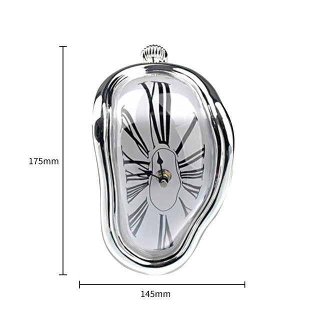 Surrealistic Melting Clock Silent Melting Wall Clock Salvadoran Dali Style Decorative Home Watch Office Shelf Table Gift