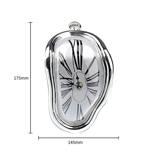 Surrealistic Melting Clock Silent Melting Wall Clock Salvadoran Dali Style Decorative Home Watch Office Shelf Table Gift