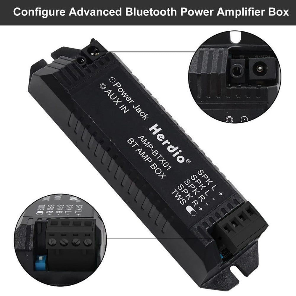 Herdio 2PCS 6,5 polegadas Áudio Doméstico 300W Alto-falante de Teto Bluetooth Sistema de Som Embutido para Casa Cozinha Quarto Banheiro