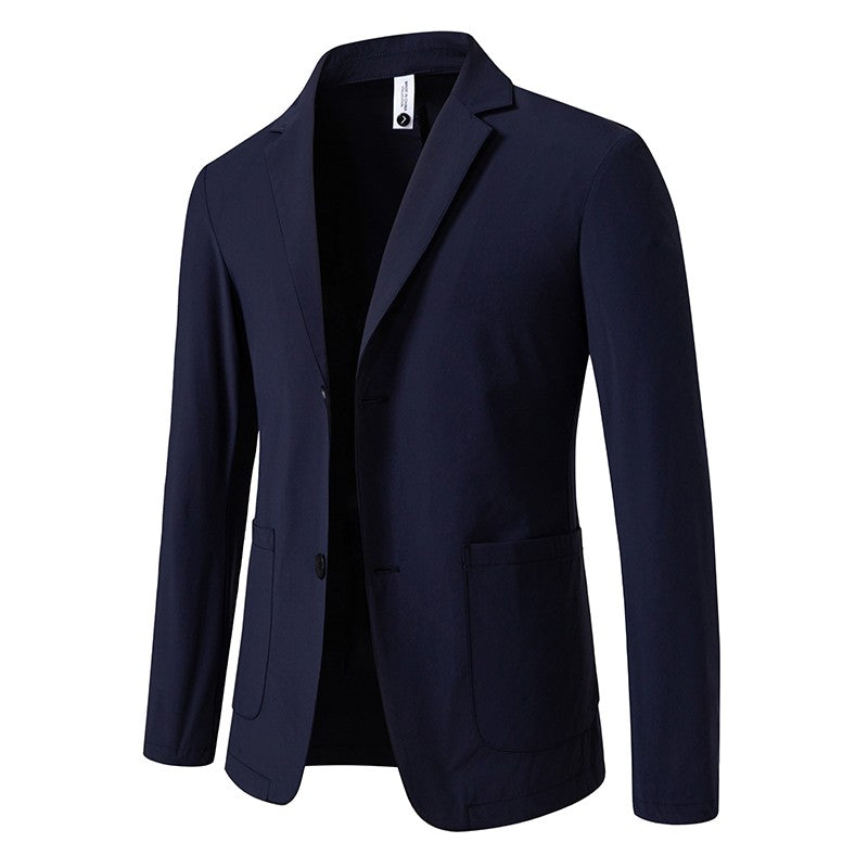 Sun Protection Clothing for Men, Casual Business Wear, Summer Light, Fashionable, Breathable, Sports and Outdoor Ice Silk Blazer