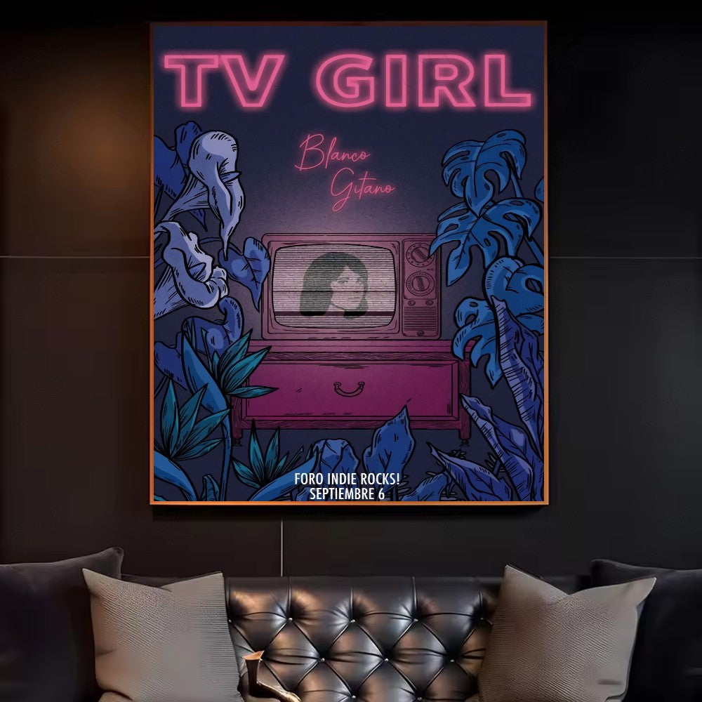 Tv Girl French Exit Lovers Rock Poster HD art canvas painting home living room bedroom bar aesthetic decoration