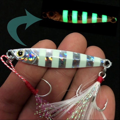 Iscas de Pesca Brilhantes Jigs 15g/6cm 7g/10g/20g/25g Isca Jigbait Arremesso Costeiro Anzóis Isca de Metal Iscas Artificiais Venda de 1 Peça