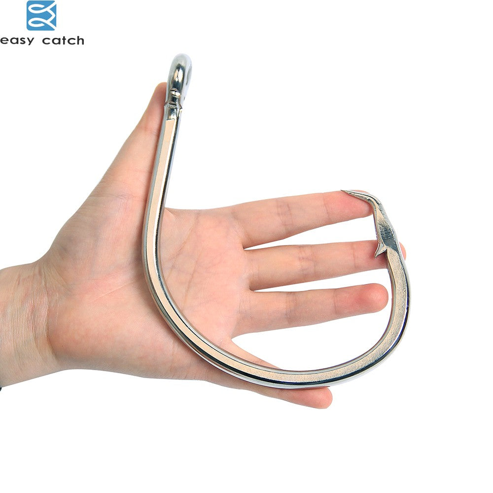 Anzol Easy Catch tamanho 28/0 de Aço Inox para Pesca Grande Forte Grosso Peixe Grande Atum