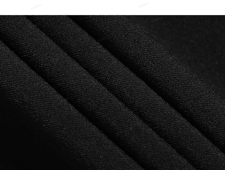 Spring Summer Suit Pants Men Business Smooth Slim Business Office Social Elastic Waist Ankle Length Formal Korean Trousers Male
