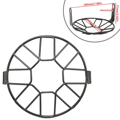 Tampa do farol de 6,5" em tela de malha de proteção para moto, grade de malha para lâmpada frontal, protetor para Café Racer, Cruiser, Tampa de Farol
