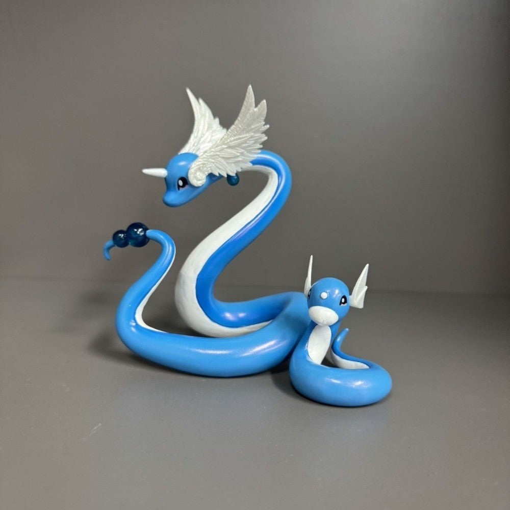 Anime Cartoon Figure Dragonair And Dratini Action Figures 12cm Pvc Collection Model Toys Gifts High Quality Desktop Decoration