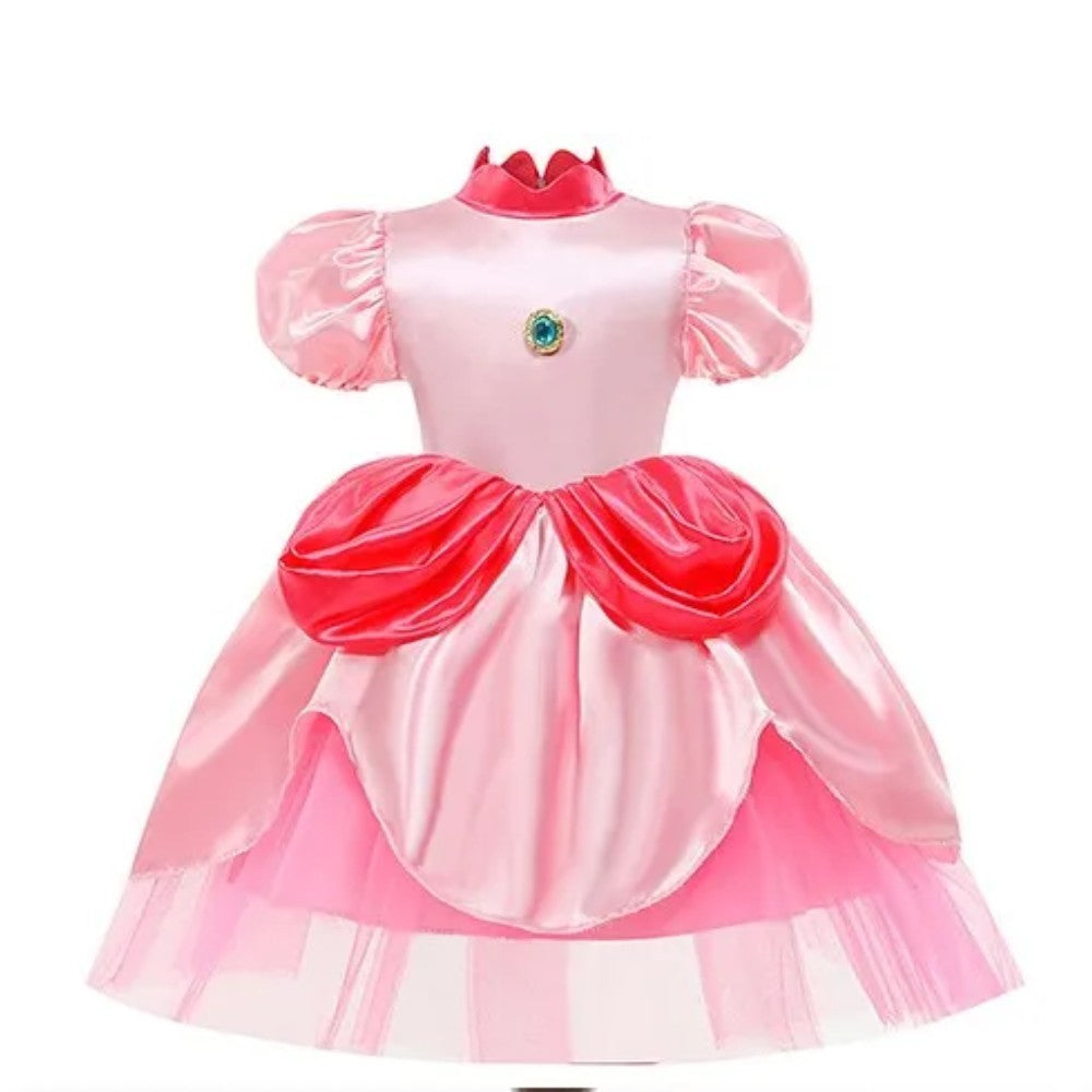 2026 New movie summer Cartoon Daisy Princess Peach Dress performance Cosplay Daisy Dressup Halloween Carnival Party Outfits