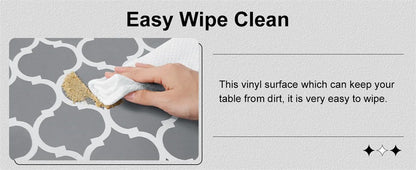 Kitinjoy Rectangular Tablecloth PVC House Table Cloth Waterproof Table Mat For Coffe Table Banquet Decoration Dining Table Cover