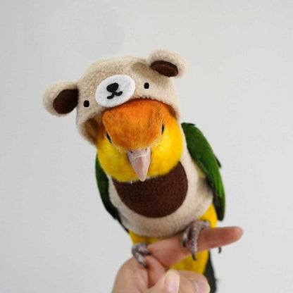Fantasia de Calopsita Fantasia Fofa de Pássaro com Formato de Urso Roupa de Papagaio Quente Capa de Papagaio Roupas de Pássaro Multiuso Cosplay de Papagaio