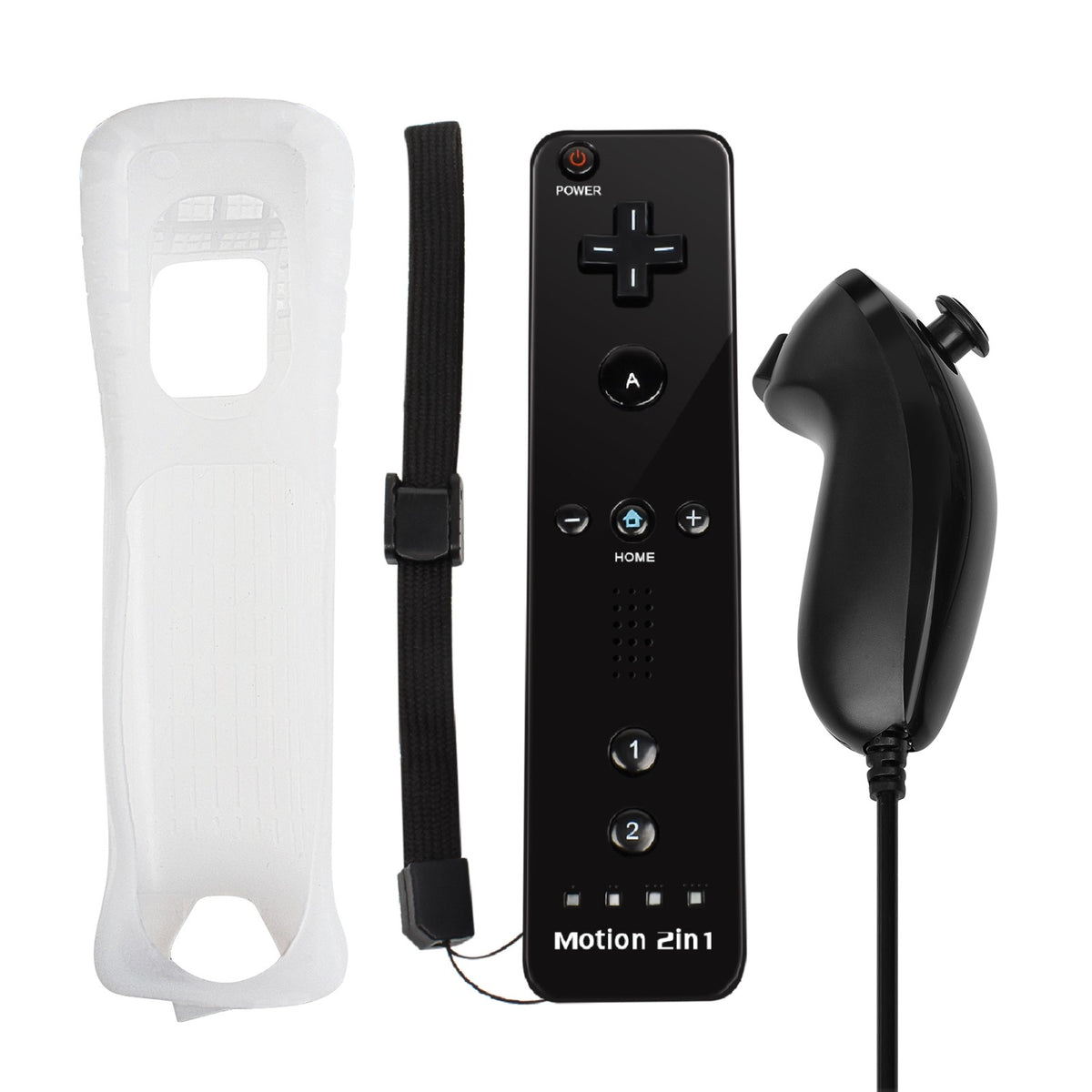 Controllers For Nintendo Wii 2 In 1 Left Right Controller Optional Motion Plus Set Game Remote Control Joystick Wireless Gamepad
