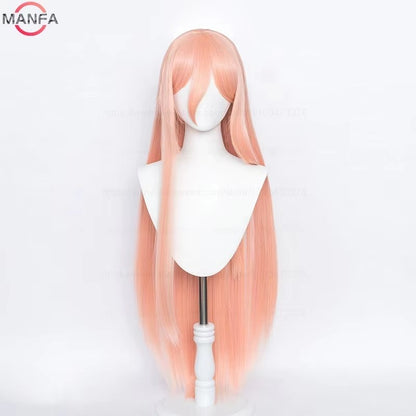 Peruca Cosplay de Anime de Alta Qualidade Marin Kitagawa Longa Rosa Laranja Resistente ao Calor Cabelo Sintético + Touca de Peruca