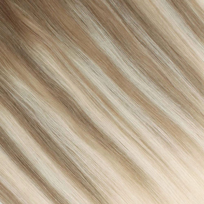 Seis Estrelas Aplique de Cabelo Humano Fio de Cabelo Extensões 80G 100G 12'16'18'20'22' Extensões de Cabelo 100% Remy Humano Para Mulheres
