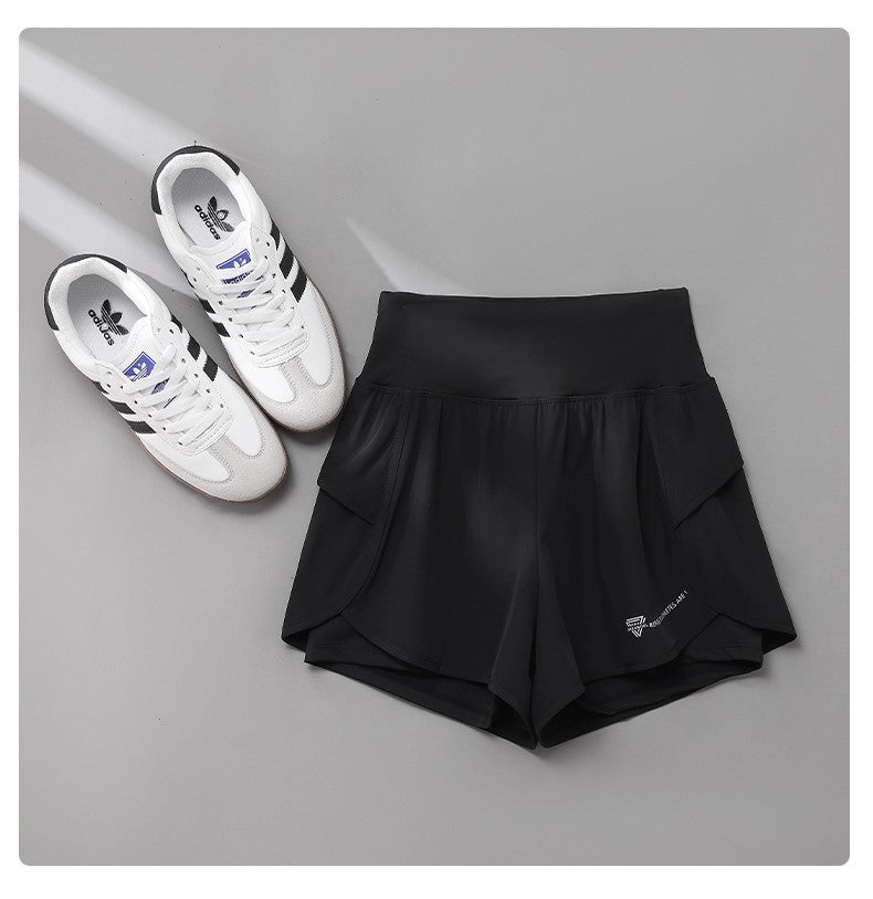 DRUR Sports Shorts Women High Waist Loose Yoga Shorts With Pocket Female Short Pants Woman's Gym Running Shorts Fitness Clothes
