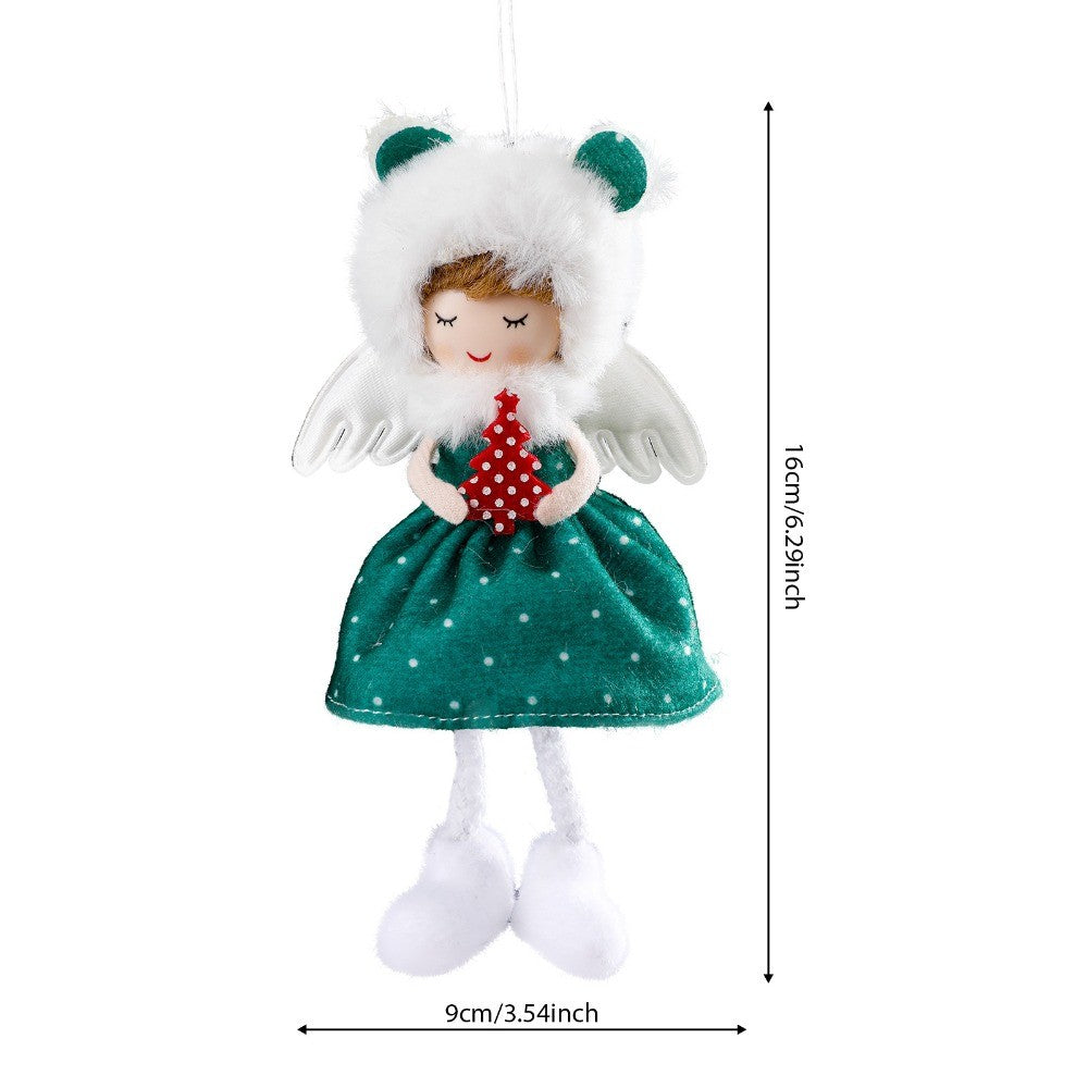 2024 New Year Gift Cute Christmas Angel Doll Xmas Tree Ornament Noel Deco Christmas Decoration for Home Natal Navidad 2023 Decor