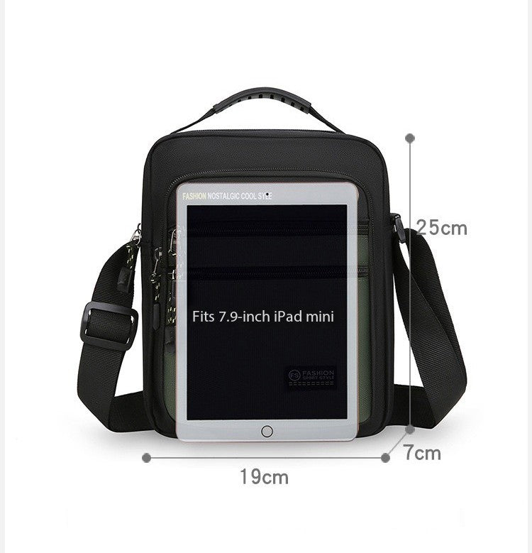 New Fashion Oxford Men Crossbody Bag Single Shoulder Bags Big Capacity Storage Bag Fashion Multi-Pockets Business Crossbody Bags