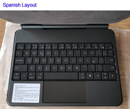 Capa Smart Magnetic Book Folio Magic Keyboard para iPad 11ª 10ª Geração 2025 iPad A16 11ª 11" A3354 A3355 A3356 A2696