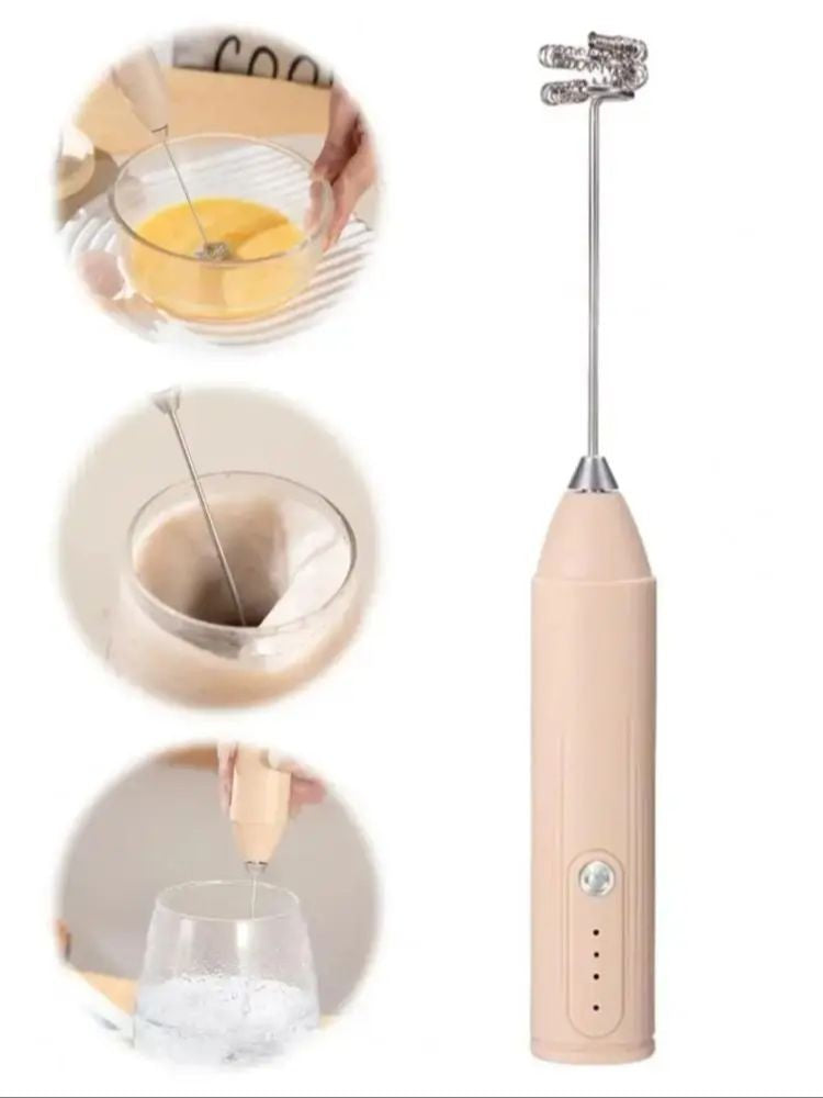 Espumador de leite portátil, batedeira elétrica, máquina de café portátil, batedor de ovos de 3 velocidades, batedor de creme, misturador de alimentos para cozinha doméstica