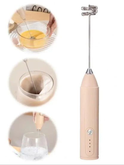 Espumador de leite portátil, batedeira elétrica, máquina de café portátil, batedor de ovos de 3 velocidades, batedor de creme, misturador de alimentos para cozinha doméstica