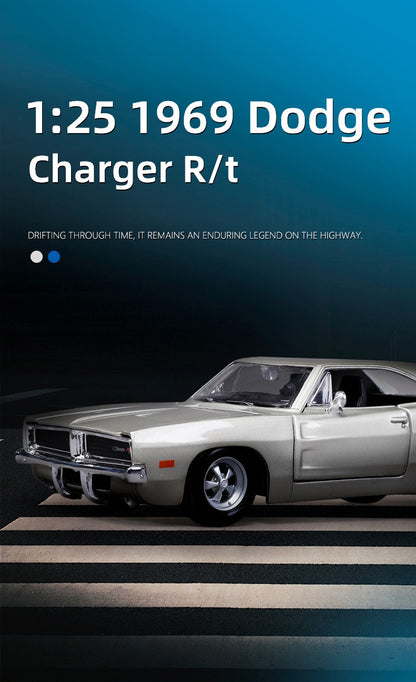Maisto 1:24 Dodge Charger R/T 1969 Carro de Liga Leve Fundido e Veículos de Brinquedo Modelo de Carro em Miniatura para Crianças