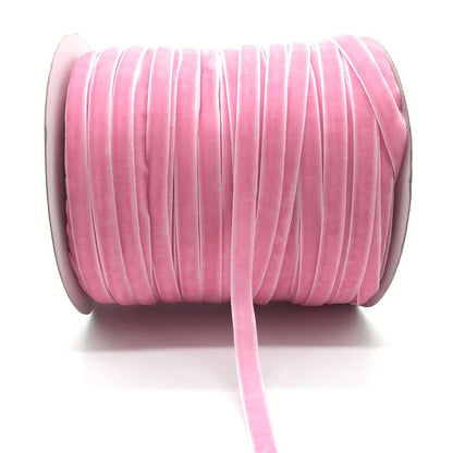 50yards 10mm Velvet Ribbon For DIY Handmade Gift Bouquet Wrapping Supplies Home Party Decorations Christmas Webbing Trimming