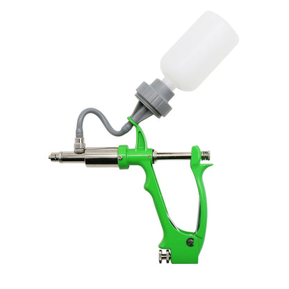 1 Unidade Seringa Automática de 2/5ml para Frango Porco Boi Ovelha com 2 Frascos de Vacina Injeção Contínua Ajustável para Aves