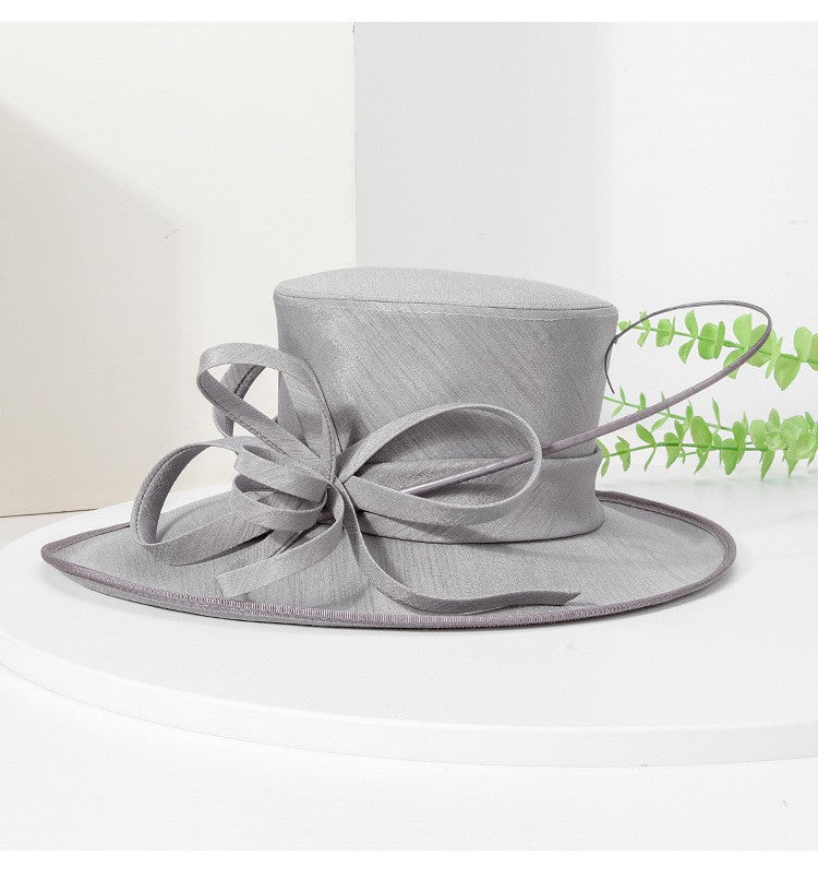 Moda Luxo Moda Pena Chapéu Chá Igreja Elegante Fotografia Cartola Feminina Banquete Fascinator Chapéus Formais de Casamento