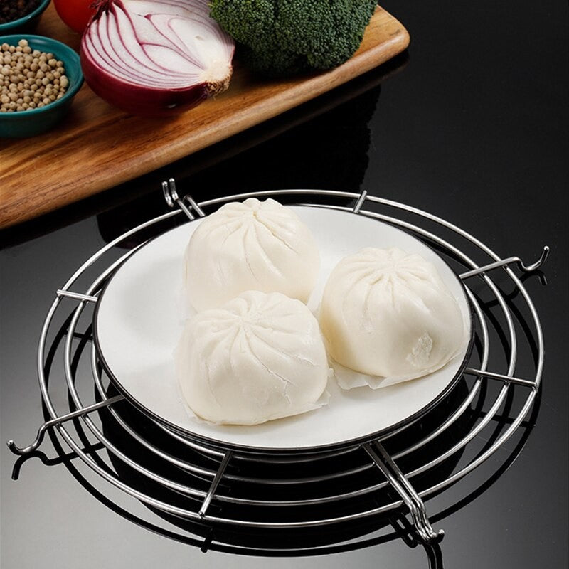 Drainage Rack Barbecue Rack Stainless Steel Hanging Pan Drainage Frying Line Rack Kitchen Insulation Drainage Oil Accessories