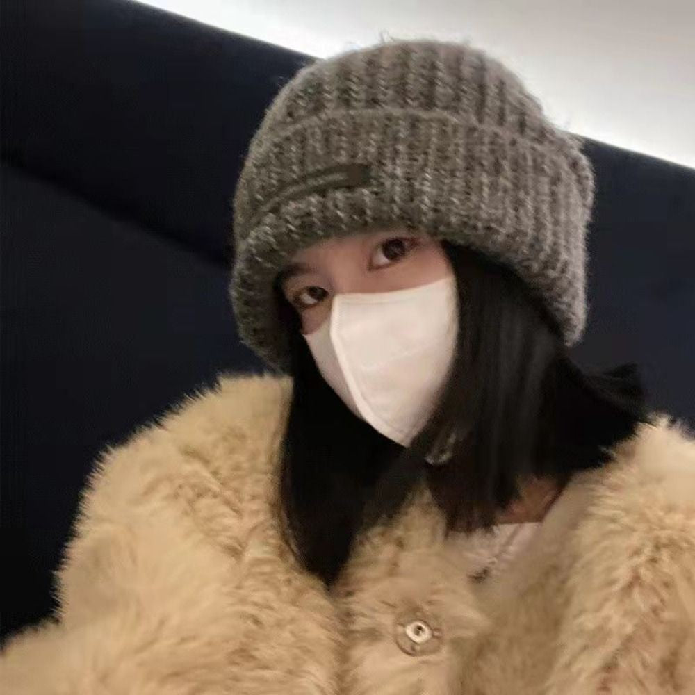 Fashion Winter Warm Hats for Women Casual Stacking Knitted Bonnet Caps Men Hats Solid Color Hip Hop Unisex Female Beanies