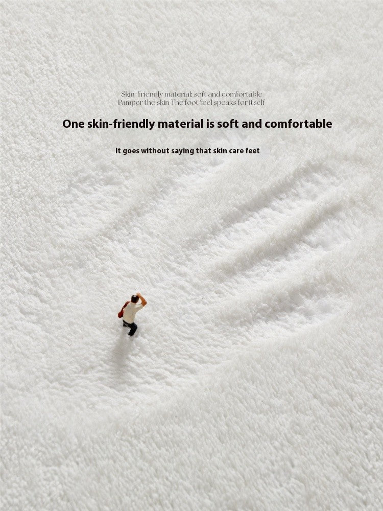 VIAMA Christmas Faux Cashmere Rug - Unique Shape Soft Non-Slip Bathroom Mat for Bedroom & Holiday Home Decor