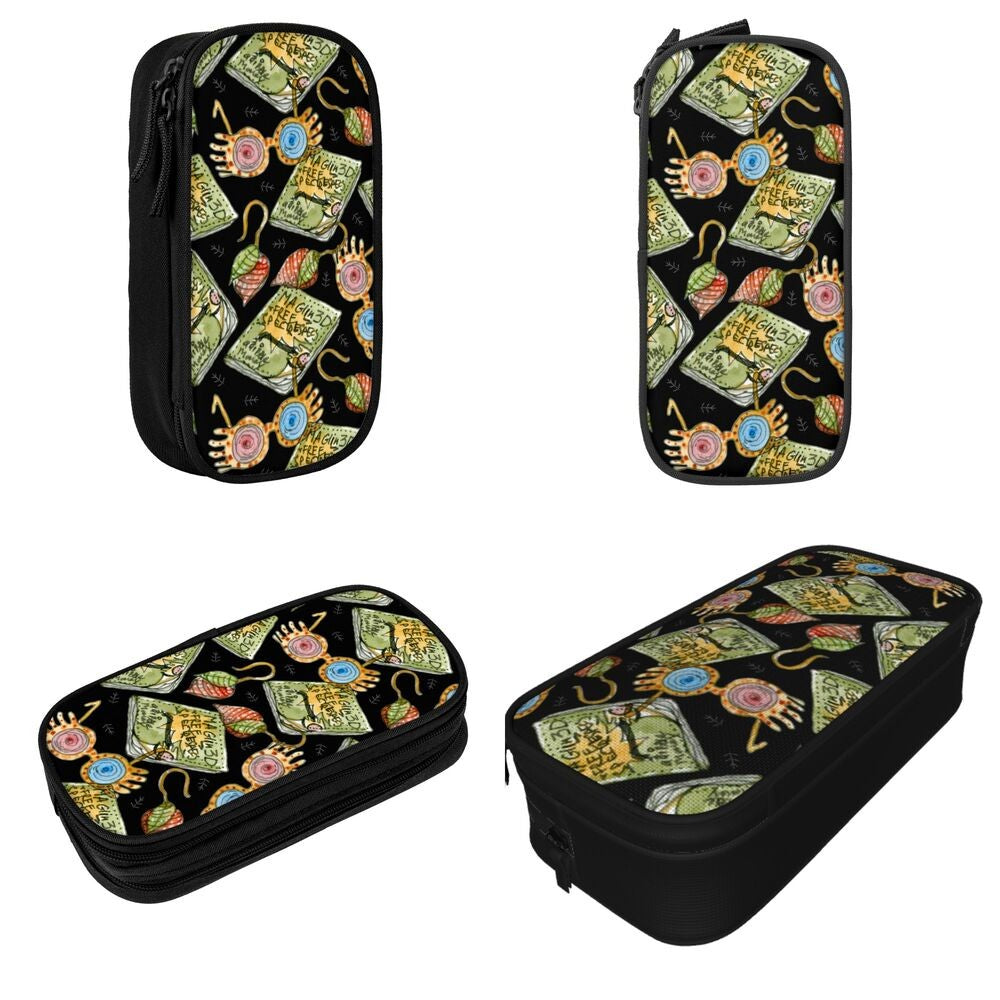 Desenho Animado Harries Filme P-Potters Magic World Estojo de Lápis Caneta Suporte Bolsas Estudante Material Escolar Necessaire Estojo de Lápis