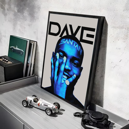 Rap D_Dave Album Painting Calligraphy Linen Canvas Poster Wall Prints for Living Room Bedroom Office Home Decoration