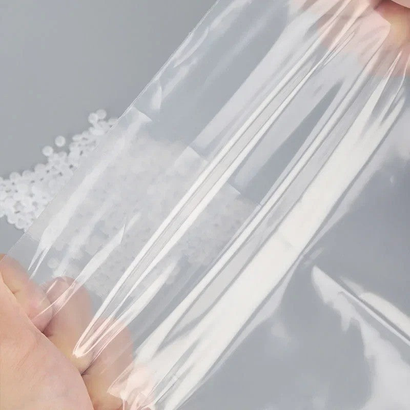 200/100PCS Transparent Zip Bags Food Jewelry Vacuum Storage Bag Plastic Thicken Reclosable Poly Bag Kitchen Organization Package
