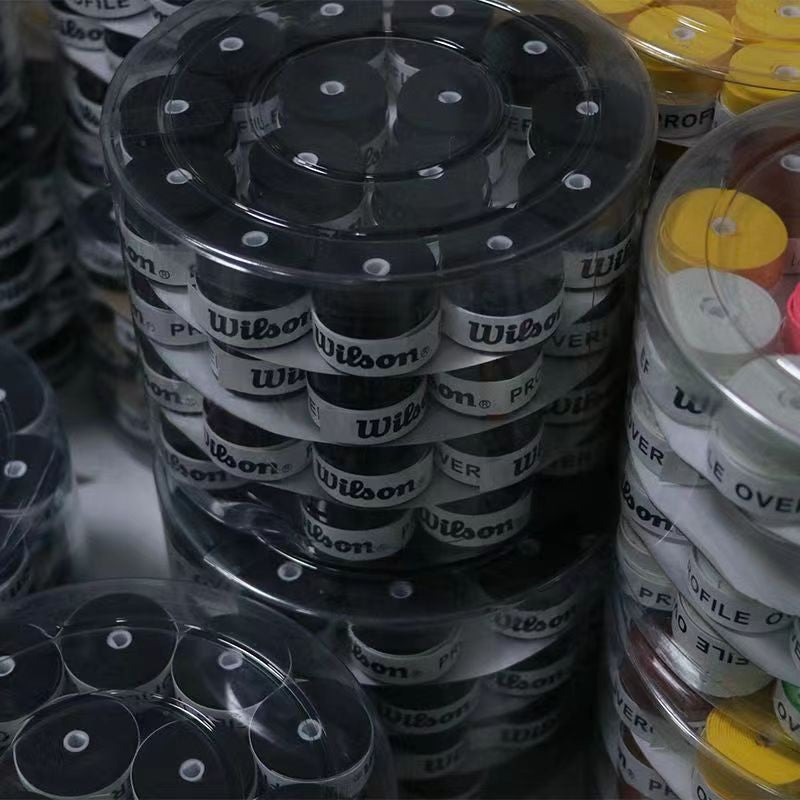 15/30/60/120PCS Wilson Tennis Overgrip PU Tennis Racket Sweat Band Absorption Grip Badminton Racket Handle Grip Tennis Griptape
