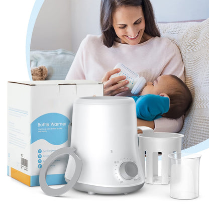 Milk Warmer Multifunctional Baby Bottle Warmer Fast Heat Auto Shut Off Food-grade PP Stainless Steel Materials US Plug
