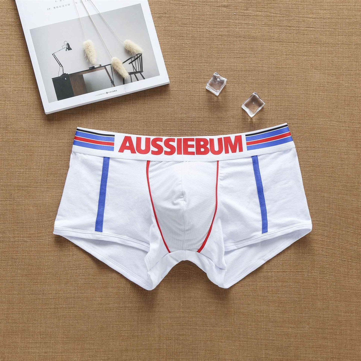 Men's fashion super cool European and American pure cotton boxers student youth underpants